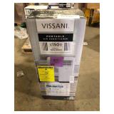 Vissani 5,000 BTU 115-Volt Portable Air Conditioner for 150 sq. ft. Rooms with Dehumidifier and Remote in White Customer Returns See Pictures
