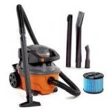 RIDGID 4 Gallon 6.0 Peak HP Shop Vac Wet Dry Vacuum with Detachable Blower, Fine Dust Filter, Locking Hose and Accessories  Customer Returns See Pictures