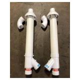 Lot of Rheem 3 in. PVC Horizontal or Vertical Concentric Vent Termination Kit for High Efficiency Tankless Gas Water Heaters   Customer Returns See Pictures