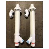 Lot of Rheem 3 in. PVC Horizontal or Vertical Concentric Vent Termination Kit for High Efficiency Tankless Gas Water Heaters   Customer Returns See Pictures