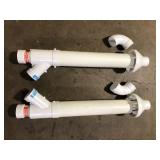 Lot of Rheem 3 in. PVC Horizontal or Vertical Concentric Vent Termination Kit for High Efficiency Tankless Gas Water Heaters   Customer Returns See Pictures