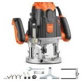 15 Amp 3-1/4 HP 120-Volt 12000 RPM to 23000 RPM Electronic Plunge Base Router with Carry Case Guide for Woodworking  Customer Returns See Pictures