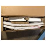 StyleWell Scottsbury White Wood Dining Chair with Slat Back (Set of 2) (16.7 in. W x 38.7 in. H)  Customer Returns See Pictures