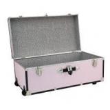 Seward Trunk Seward Explorer 30 in. Trunk with Wheels & Lock, Blush Customer Returns See Pictures