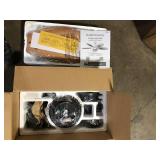 Hampton Bay Lillycrest 52 in. Indoor/Outdoor Aged Bronze Ceiling Fan with Downrod and Reversible Motor; Light Kit Adaptable   Customer Returns See Pictures