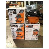 Lot of Assorted Wet/Dry Shop Vacs Various Models and  Conditions Customer Returns See Pictures