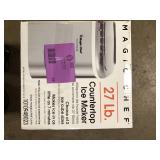 Magic Chef 27 lbs. Bullet Ice Countertop Ice Maker in Stainless Steel  Customer Returns See Pictures