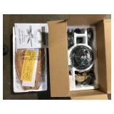 Hampton Bay Lillycrest 52 in. Indoor/Outdoor Aged Bronze Ceiling Fan with Downrod and Reversible Motor; Light Kit Adaptable   Customer Returns See Pictures