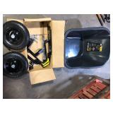 Gorilla 8 cu. ft. Dual-Wheel Wheelbarrow, Pro-Grade Poly Bucket, Steel Handles, Dual 16 in. Pneumatic Wheels, Easy-Dump Design Missing Pieces Customer Returns See Pictures