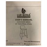 Lue Bona Alexander Series 24 in. Industrial Stool (Set of 4) Customer Returns See Pictures