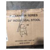 Lue Bona Alexander Series 24 in. Industrial Stool (Set of 4) Customer Returns See Pictures