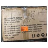 Lue Bona Alexander Series 24 in. Industrial Stool (Set of 4) Customer Returns See Pictures