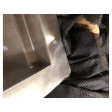 Glacier Bay Zero Radius 30 in. Undermount Single Bowl 18 Gauge Stainless Steel Kitchen Sink with Accessories Slight Dent   Customer Returns See Pictures