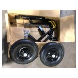 Gorilla 8 cu. ft. Dual-Wheel Wheelbarrow, Pro-Grade Poly Bucket, Steel Handles, Dual 16 in. Pneumatic Wheels, Easy-Dump Design Missing Pieces Customer Returns See Pictures