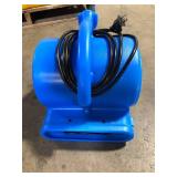 B-Air 1/4 HP Air Mover Blower Fan for Water Damage Restoration Carpet Dryer Floor Home and Plumbing Use in Blue Customer Returns See Pictures
