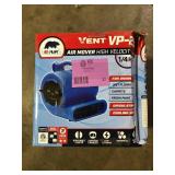 B-Air 1/4 HP Air Mover Blower Fan for Water Damage Restoration Carpet Dryer Floor Home and Plumbing Use in Blue Customer Returns See Pictures