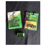 John Deere Gator, John Deere Mulch Master Tillage Plow, and Wagon