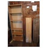 Bookshelf and Assorted Wood Planks