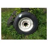 *2* 8-Bolt Steel Wheels with Spare Trailer Tires