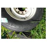 *2* 8-Bolt Steel Wheels with Spare Trailer Tires