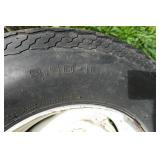 *2* 8-Bolt Steel Wheels with Spare Trailer Tires