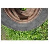 *2* 8-Bolt Steel Wheels with Spare Trailer Tires