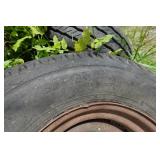 *2* 8-Bolt Steel Wheels with Spare Trailer Tires