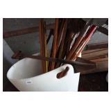 Assorted Rakes and Shovels