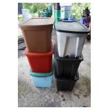 Plastic Bins with Lids