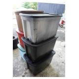 Plastic Bins with Lids