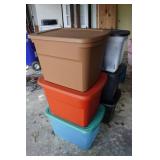 Plastic Bins with Lids