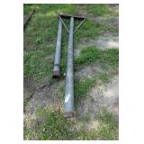 4" Galvanized Pipe - Homemade Bog Ripper