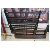 Folding Bed Frame and Wood Organizer