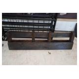 Folding Bed Frame and Wood Organizer