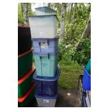 Plastic Bins with Lids