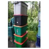 Plastic Bins with Lids