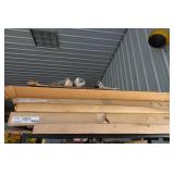 Large Assortment of Gas Fireplace Parts with Shelf