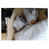 Large Assortment of Gas Fireplace Parts with Shelf