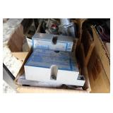 Large Assortment of Gas Fireplace Parts with Shelf