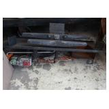 Large Assortment of Gas Fireplace Parts with Shelf