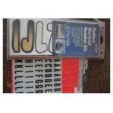 Assorted Letter and Number Stickers