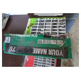 Assorted Letter and Number Stickers