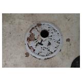 White Patio Umbrella Base