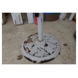 White Patio Umbrella Base
