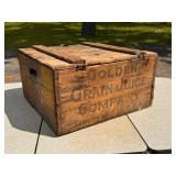 Golden Grain Juice Company Wood Crate