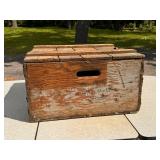 Golden Grain Juice Company Wood Crate