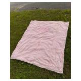 Patchwork quilt blanket with linens lot