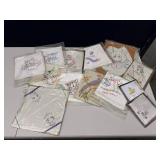 Patchwork quilt blanket with linens lot