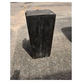 Japanese Geisha painted wood cabinet