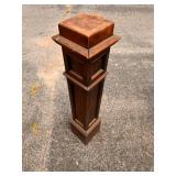 Antique wood banister post